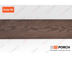 Композитная террасная доска Porch, коллекция Solid 3D, Teak, арт. ST008
